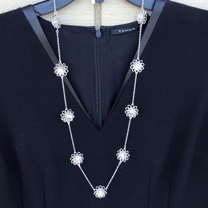 kate spade “Oops a Daisy” silver scatter necklace